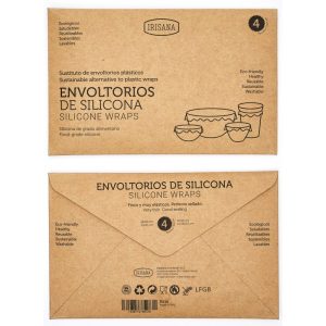 IRISANA ENVOLTORIOS REUTILIZABLES DE SILICONA 4 UNIDADES - Imagen 4