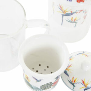 TAZA INFUSIONES CRISTAL Y PORCELANA "TROPIC" 300ML - Imagen 3
