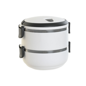 RECIPIENTE ALIMENTARIO DOBLE INOX PP COLOR BLANCO