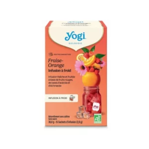 YOGI TEA FRIO FRESA Y NARANJA